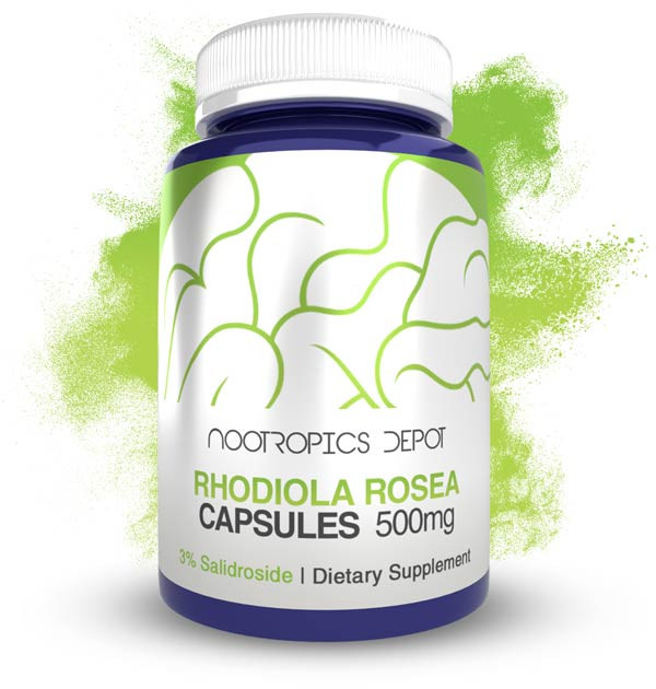 Nootropics Depot Rhodiola Rosea Capsules bottle