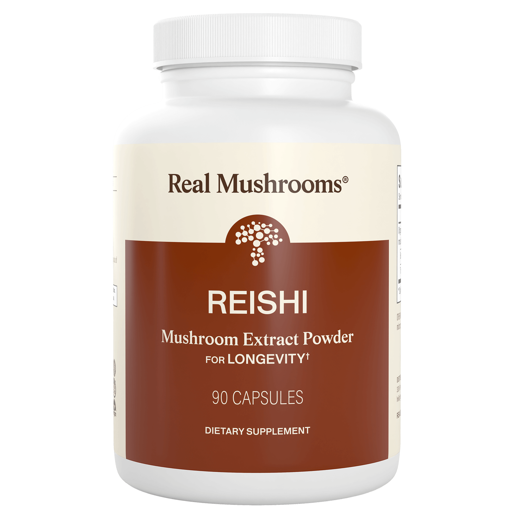 Real Mushrooms Organic Reishi Mushroom Capsules bottle