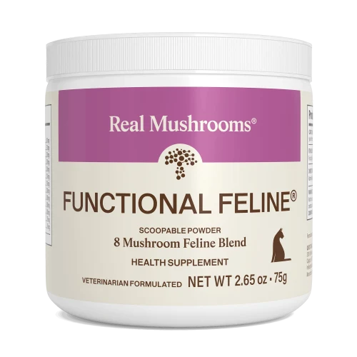 Real Mushrooms Functional Feline powder container